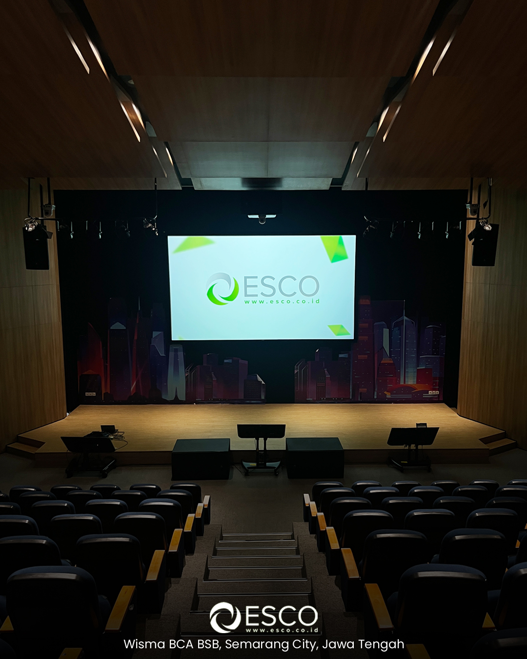 Auditorium Audio Visual Systems wisma bca bsb semarang city jawa tengah.webp